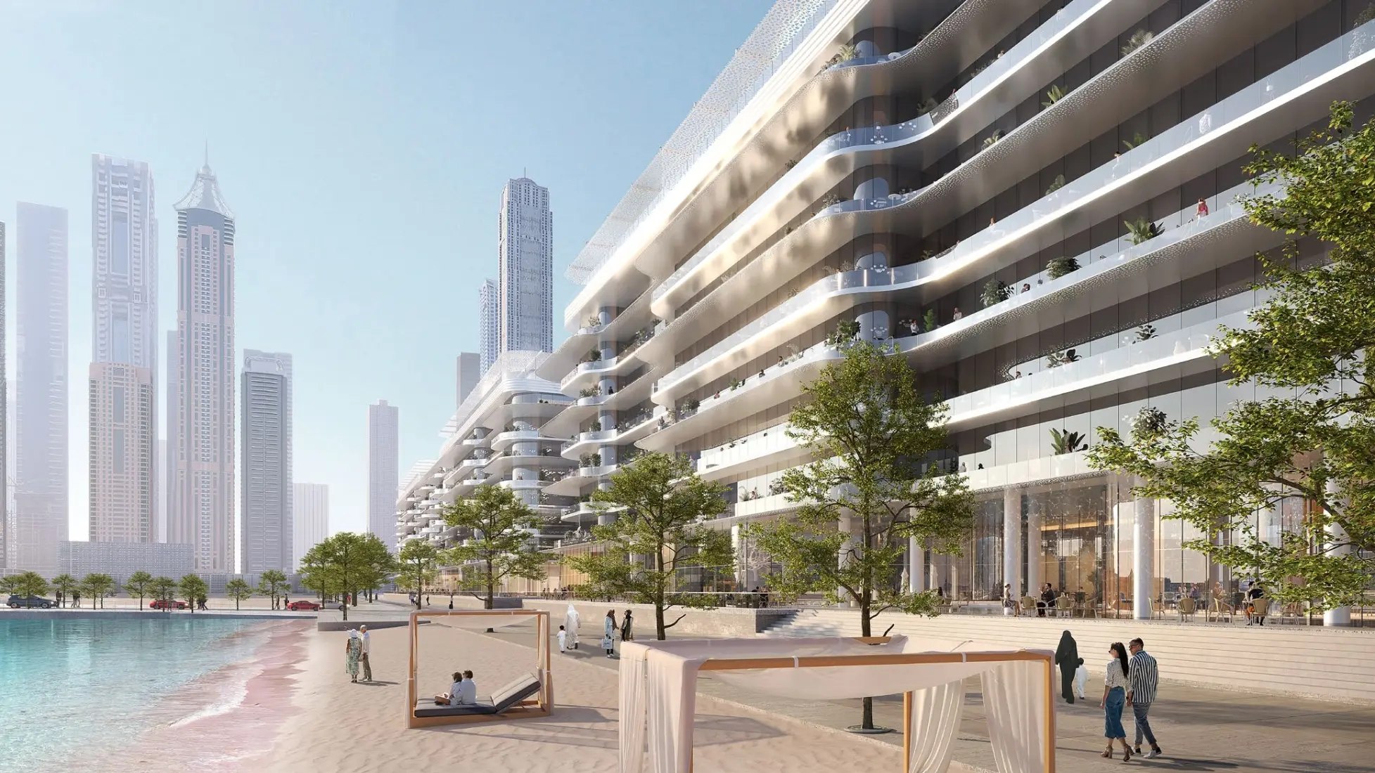 Dubai Harbour Residences, developer render