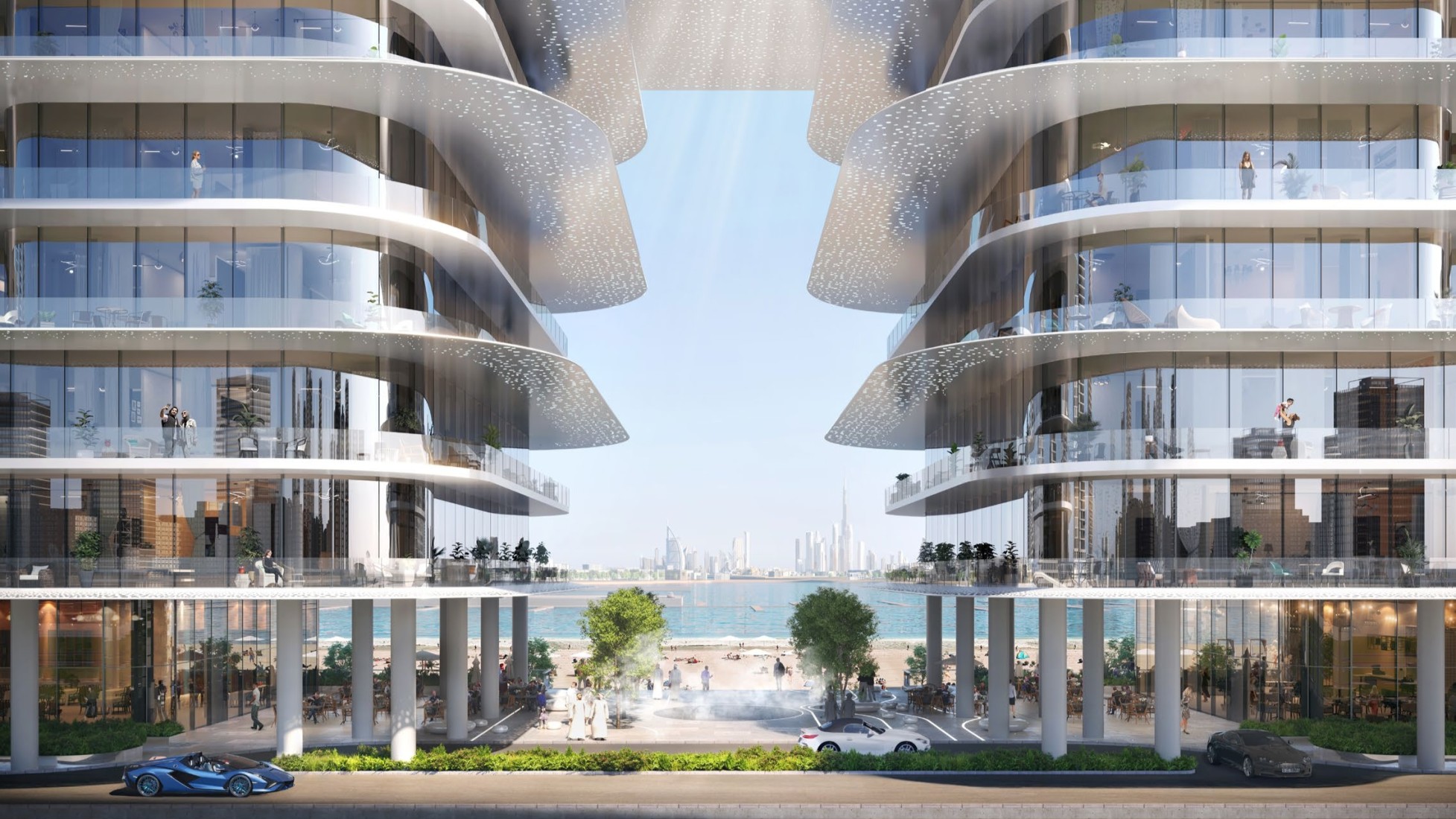 Dubai Harbour Residences, developer render
