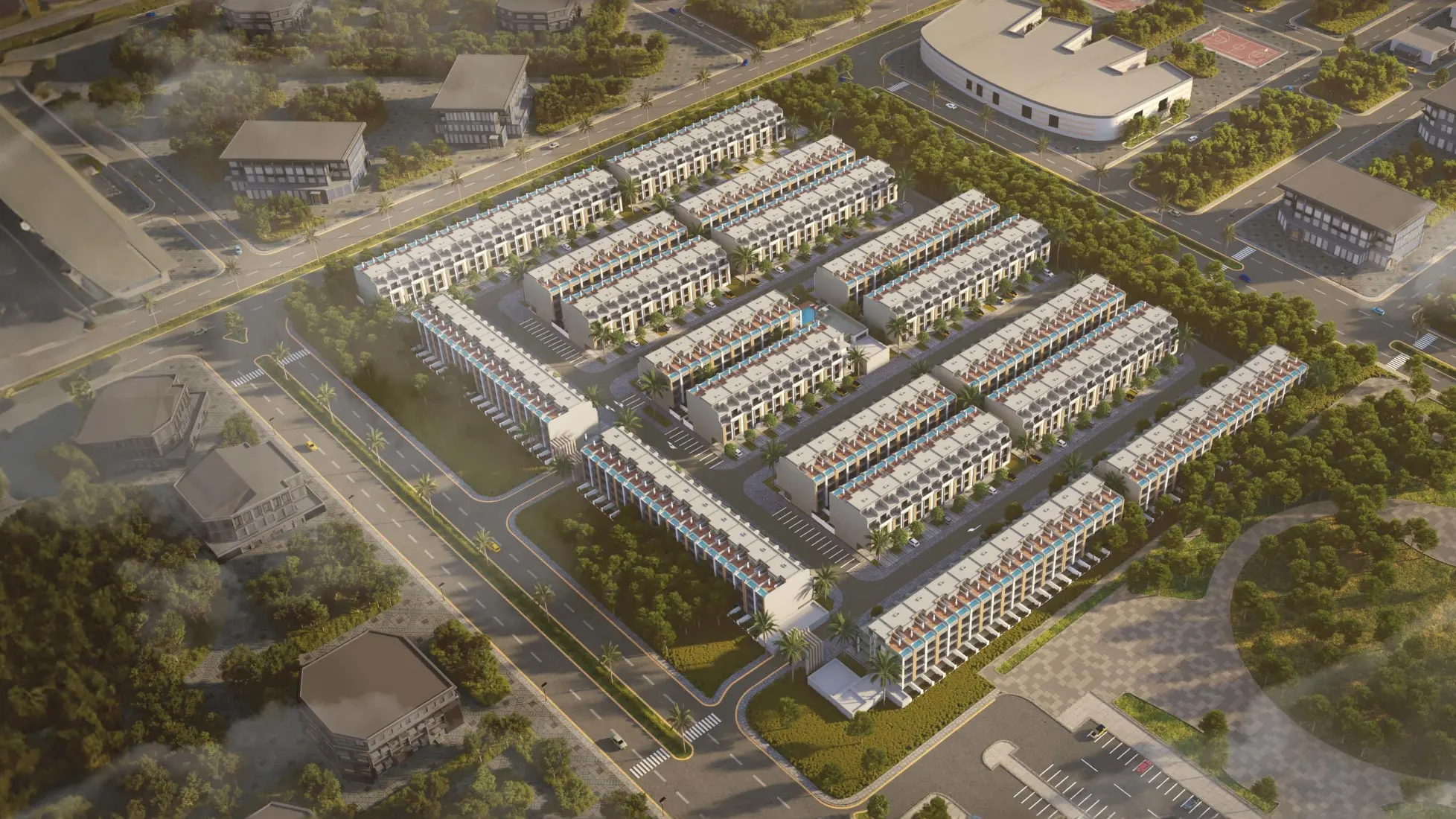 Reportage Village Khalifa City, developer render