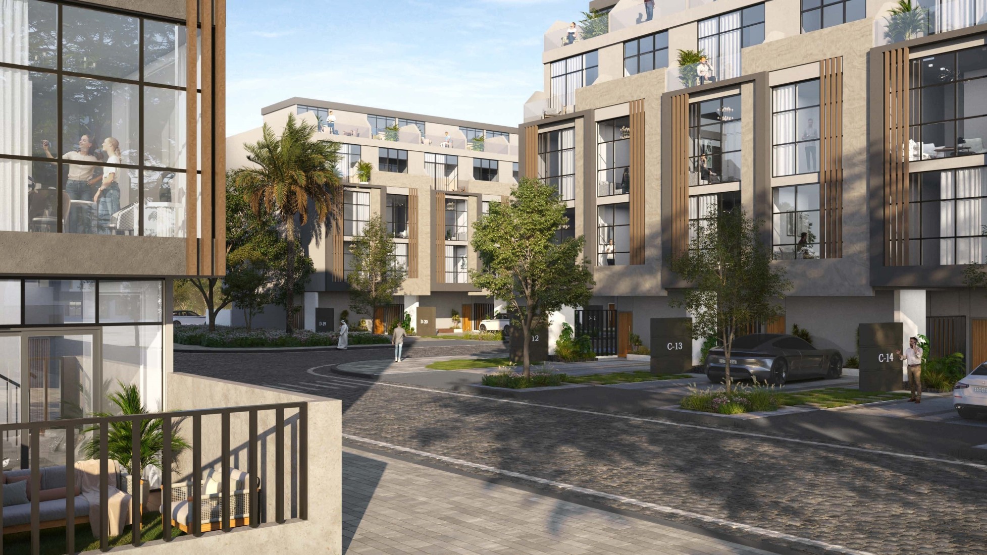 Reportage Village Khalifa City, developer render