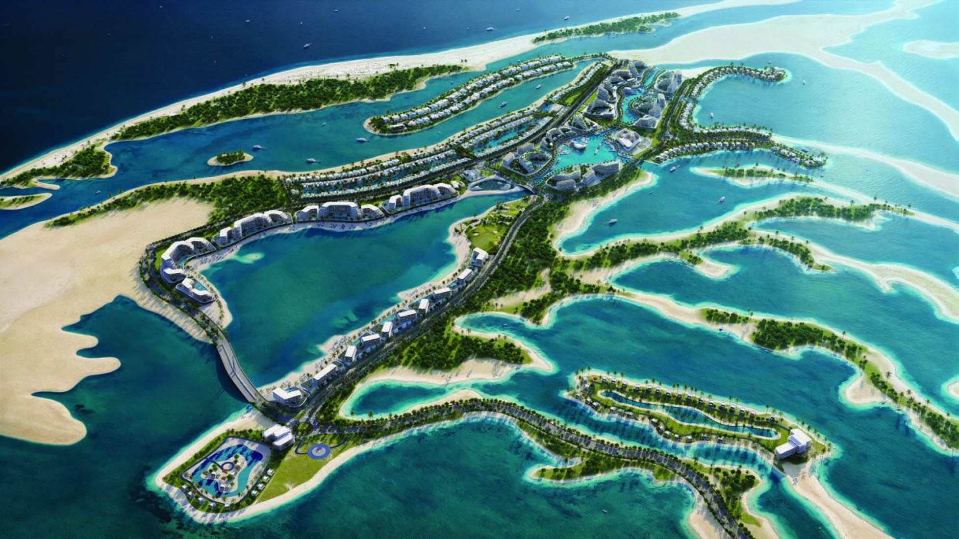 Siniya Island, flagship project render