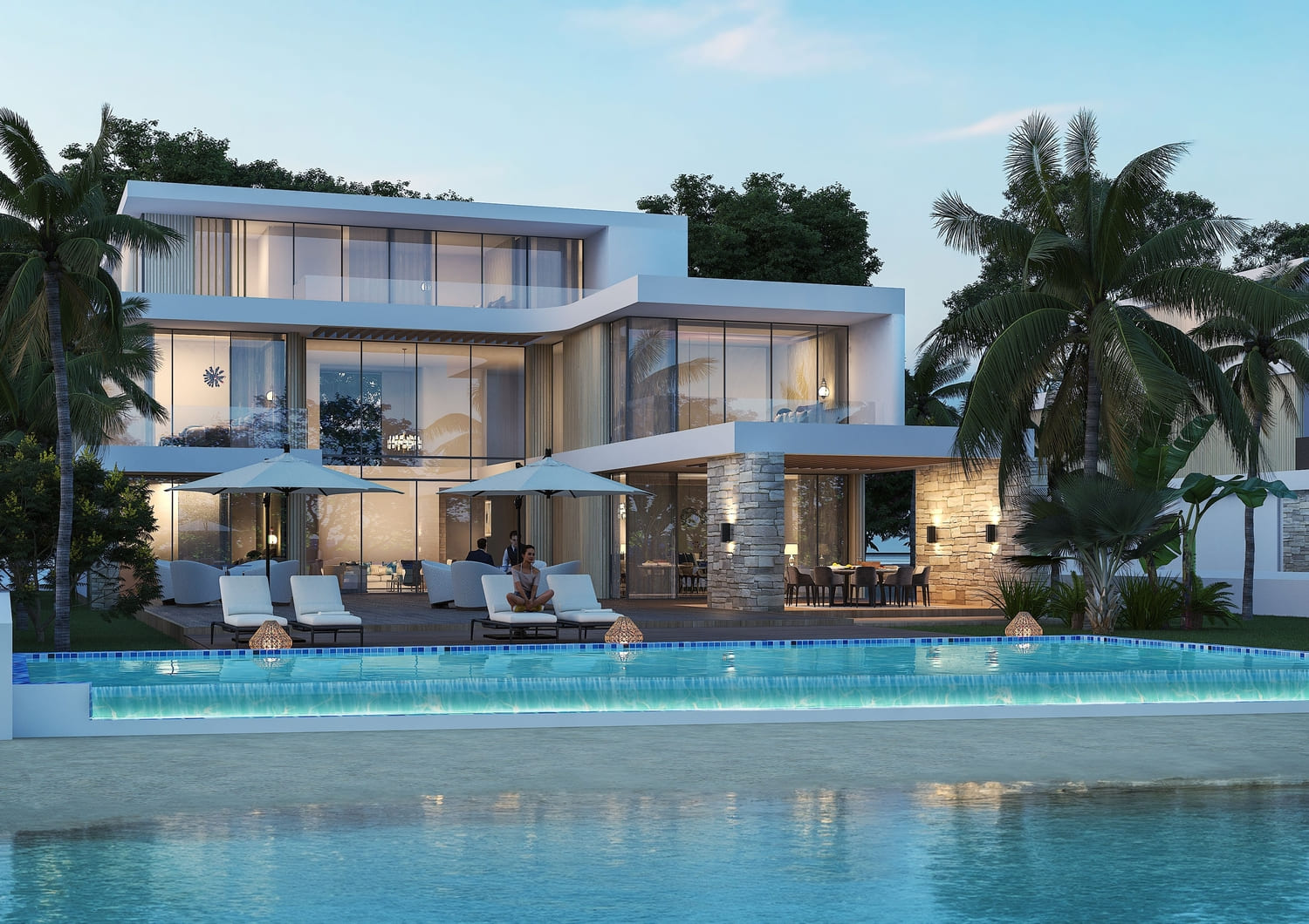 Sobha Siniya Island Villas Phases 1 and 2, developer render