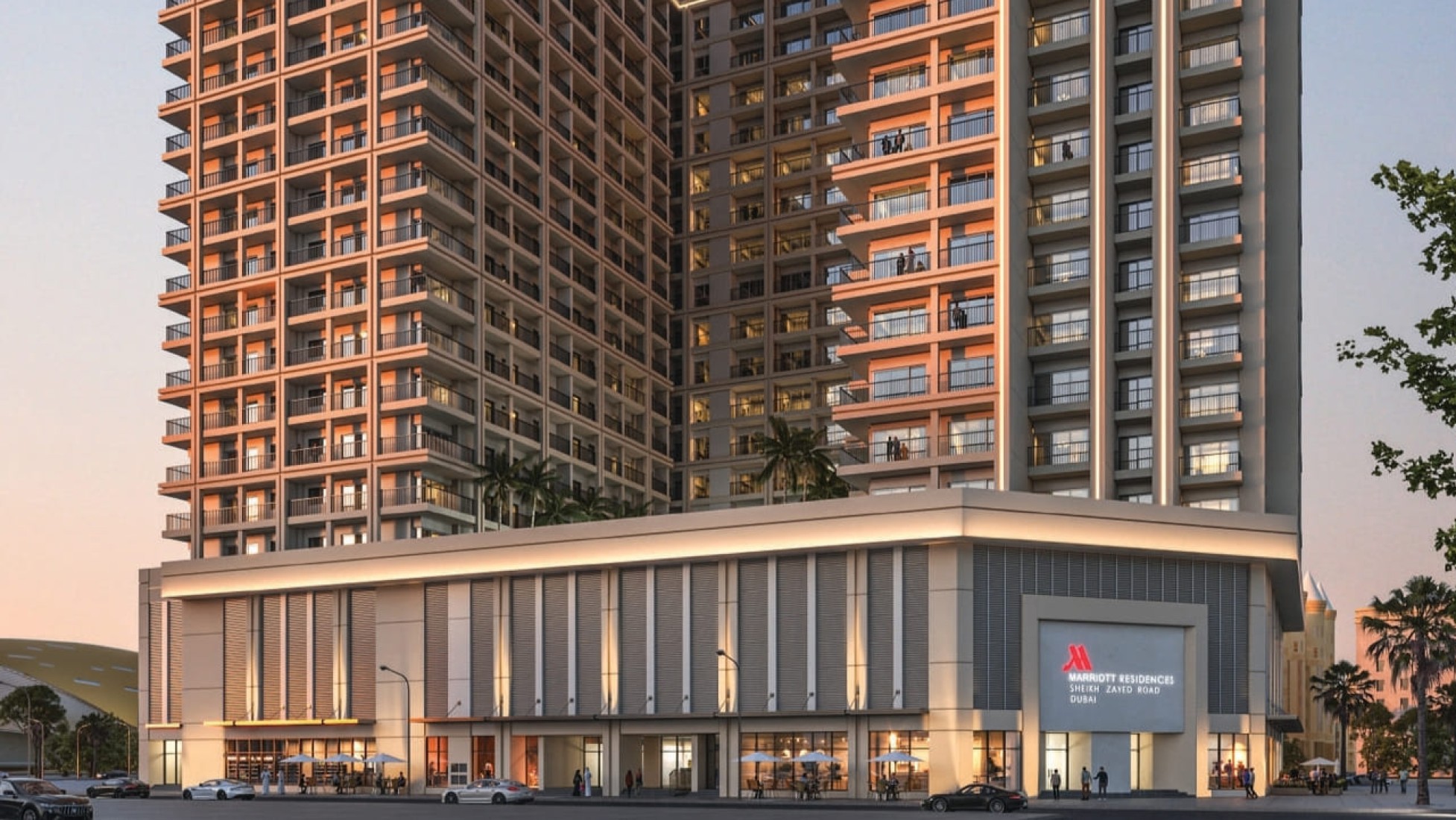 Marriott Residences Sheikh Zayed Road, developer render