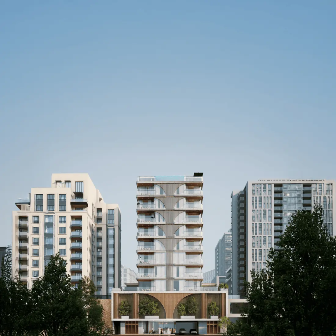 Whitestone Residence, developer render