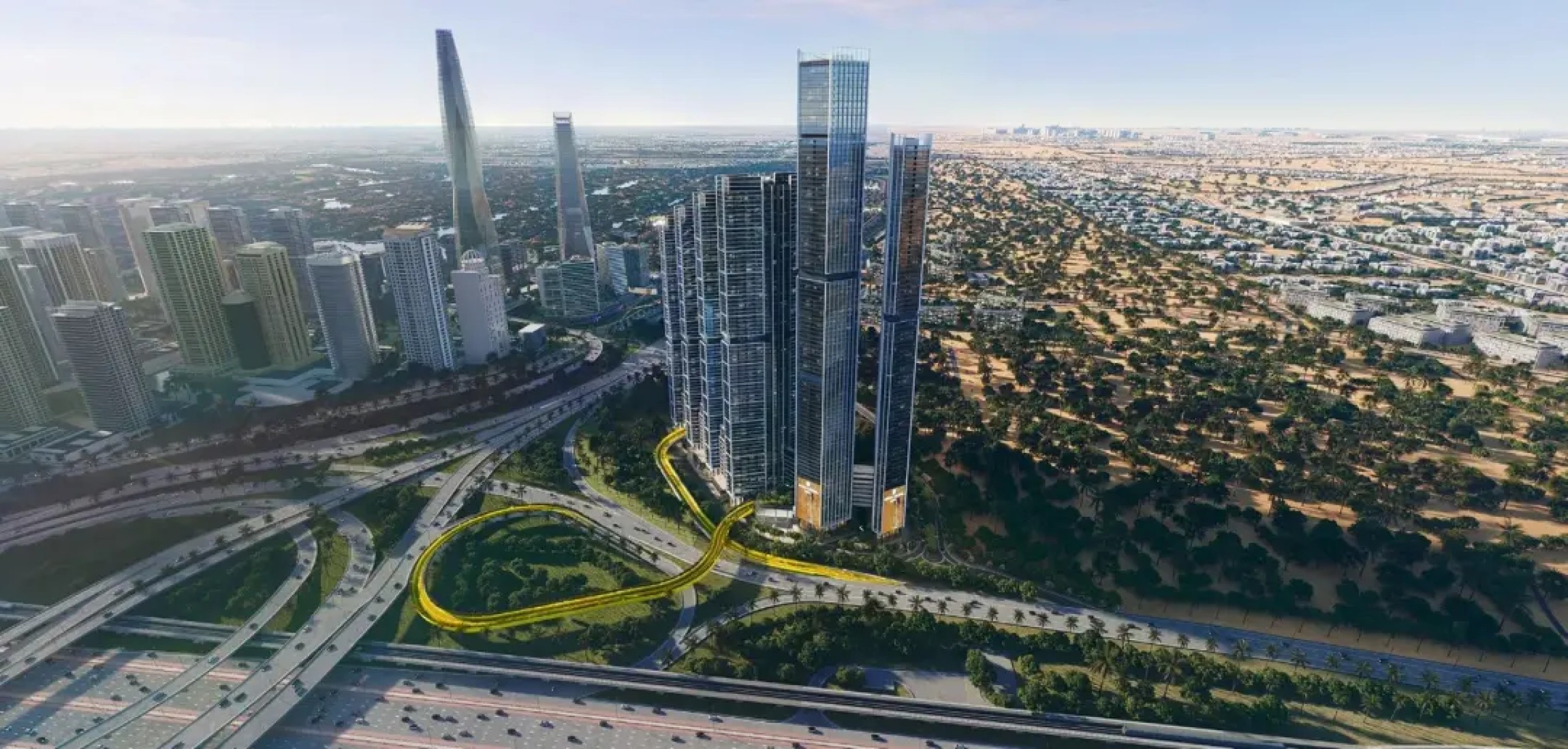 The Pinnacle at Sobha Central, developer render