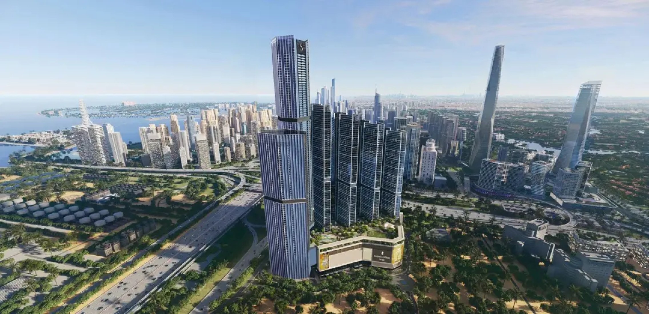 The Pinnacle at Sobha Central, developer render