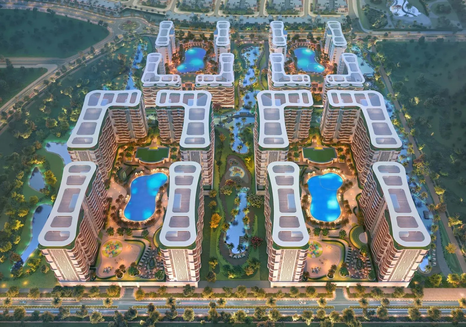 Damac Lagoons, flagship project render