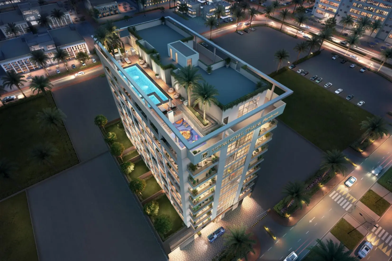 Purvanchal Triana Residences, Jumeirah Garden City