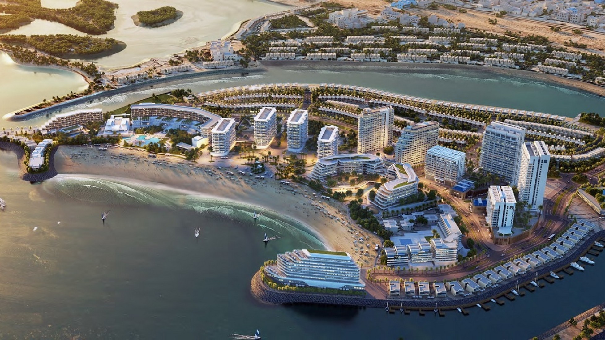 Hayat Island, flagship project render