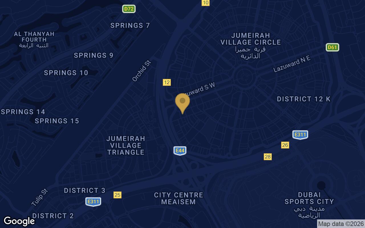 Map of Cello by Taraf in JVC (Jumeirah Village Circle)