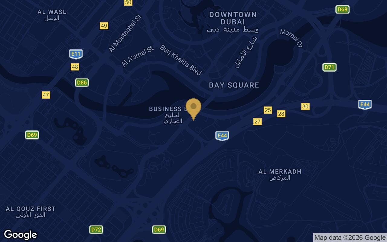 Map of Vento Tower in Business Bay