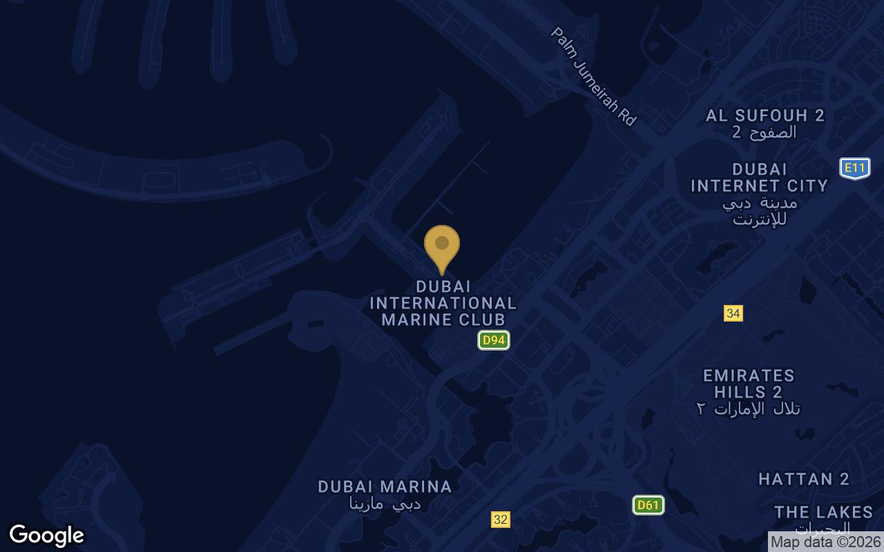 Map of Damac Bay in Dubai Harbour