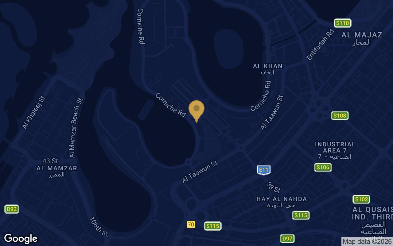 Map of Faradis Tower in Al Mamzar