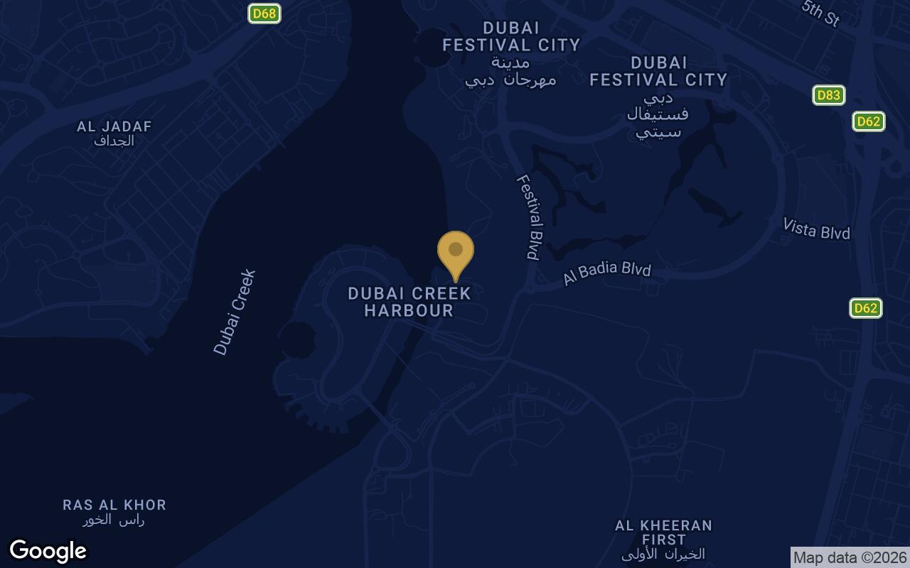 Map of Valo in DCH (Dubai Creek Harbour)