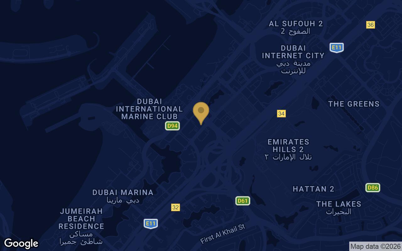 Map of Six Senses Residence in Dubai Marina