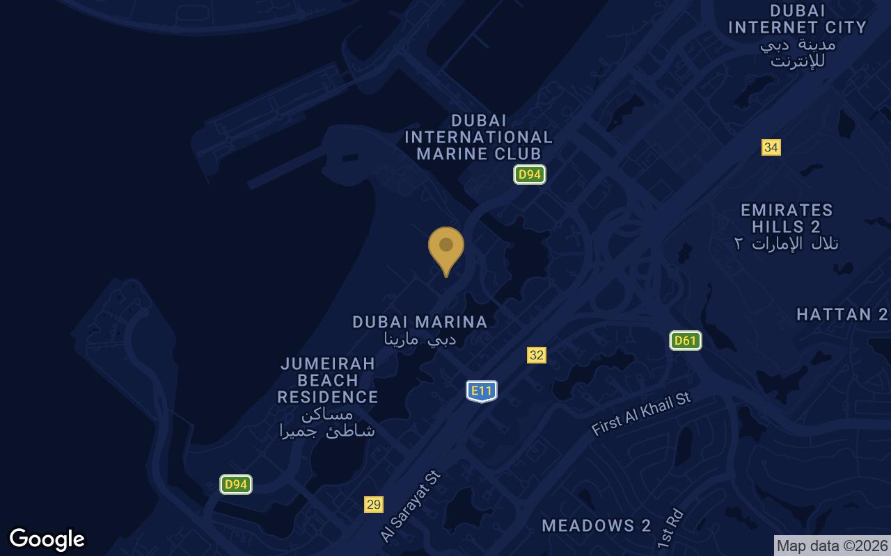 Map of LIV Lux in Dubai Marina
