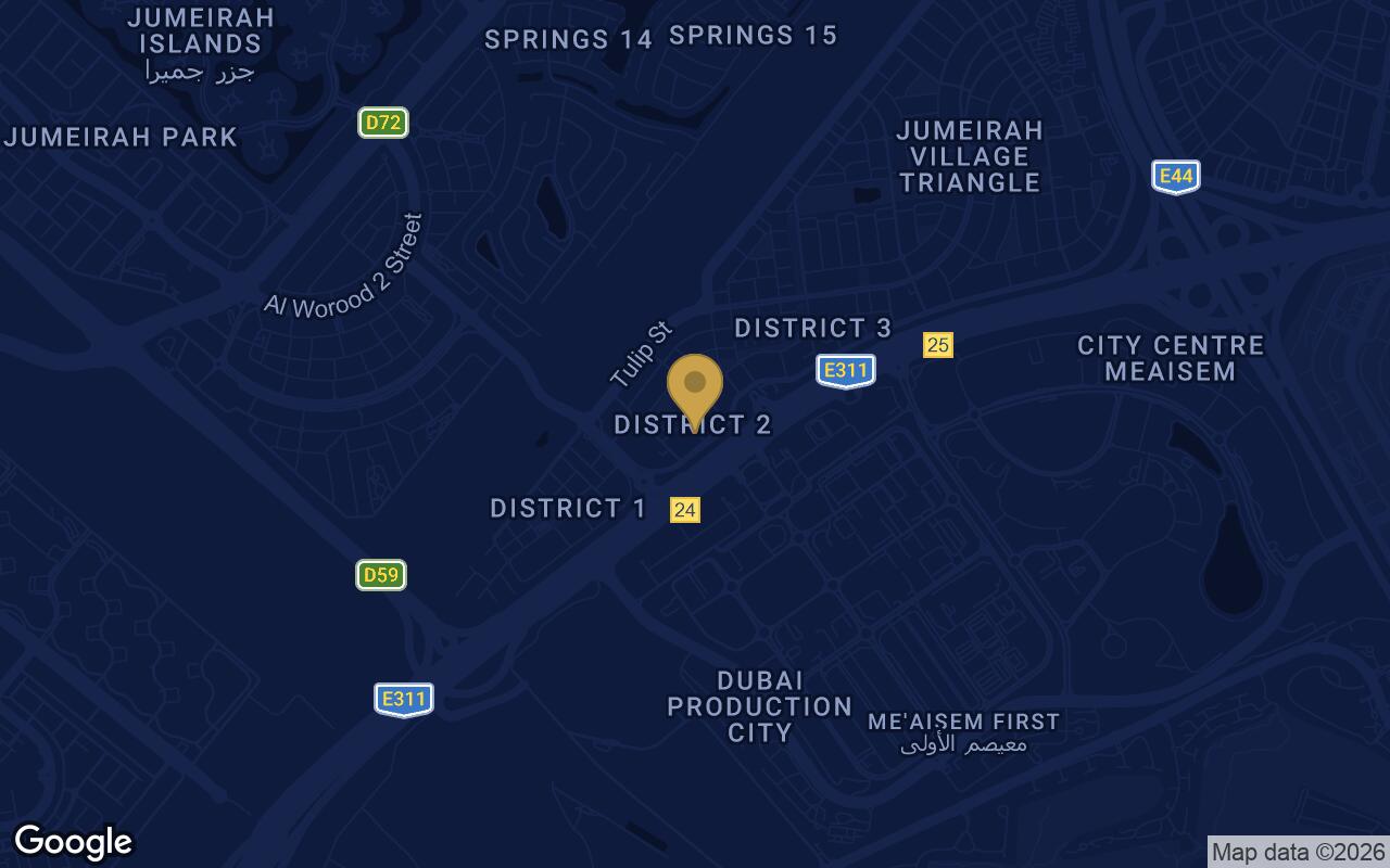 Map of Lum1nar in JVT (Jumeirah Village Triangle)