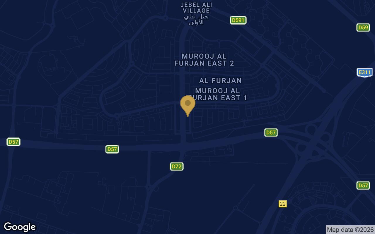 Map of Primero Residences in Al Furjan