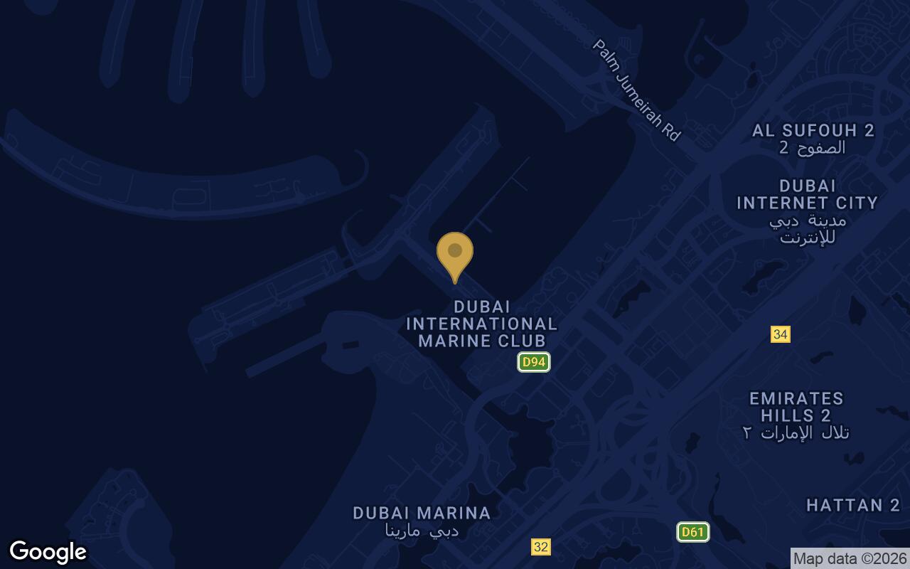 Map of Dubai Harbour Residences in Dubai Marina