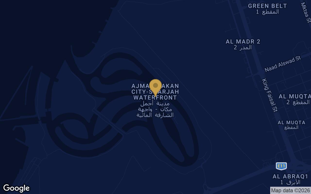 Map of Al Thuraya Island in Al Hamriyah