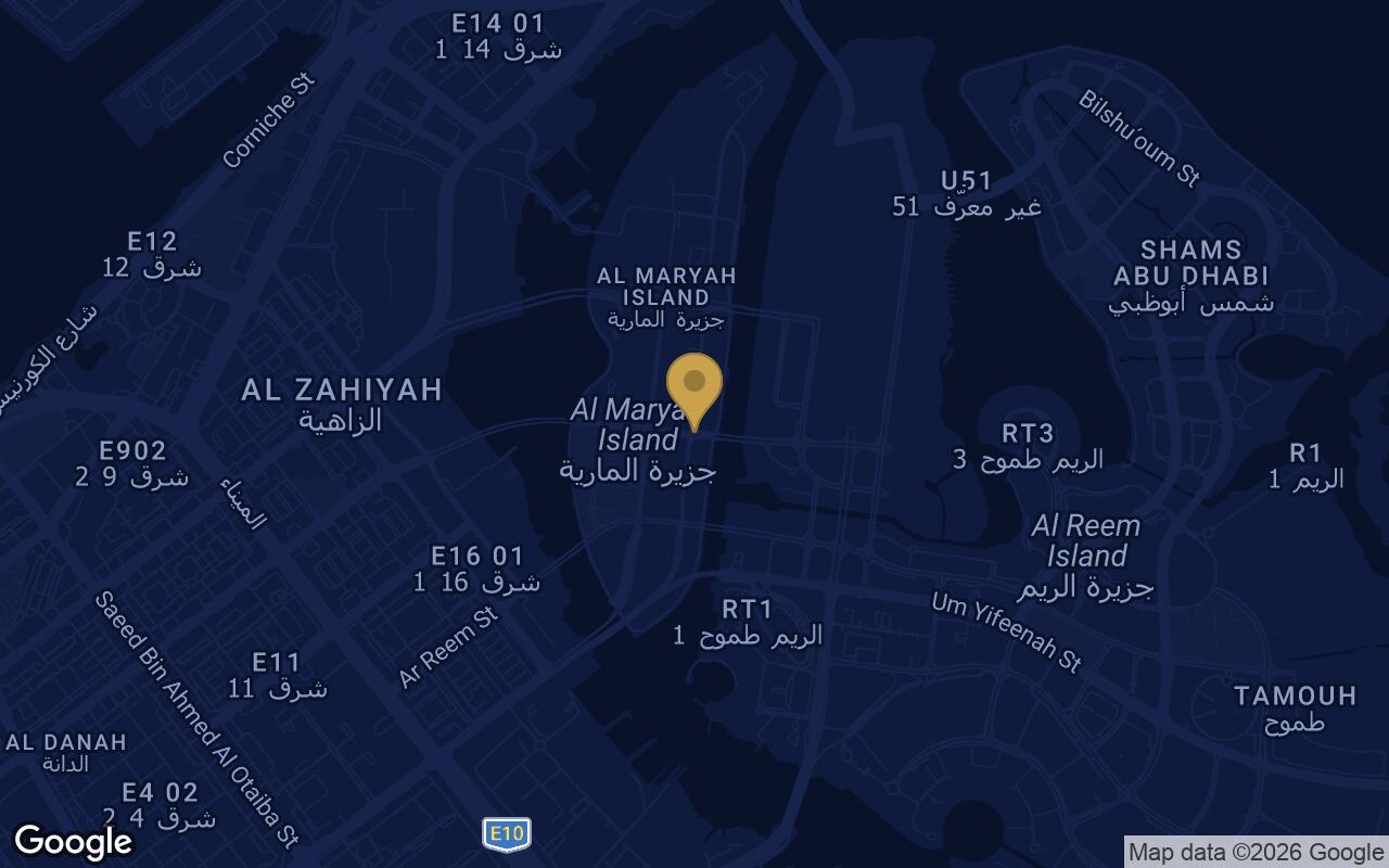 Map of Reportage Tower in Al Maryah Island