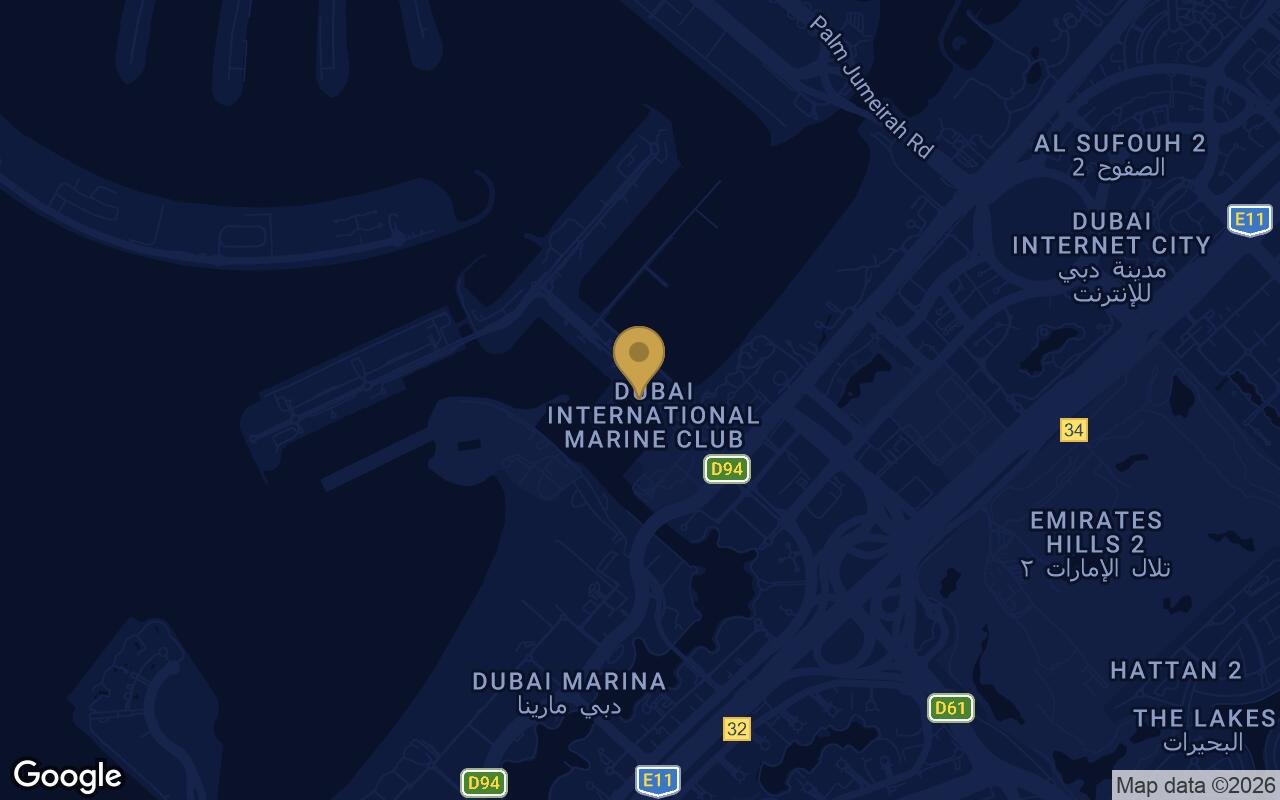 Map of W The Residences in Dubai Harbour