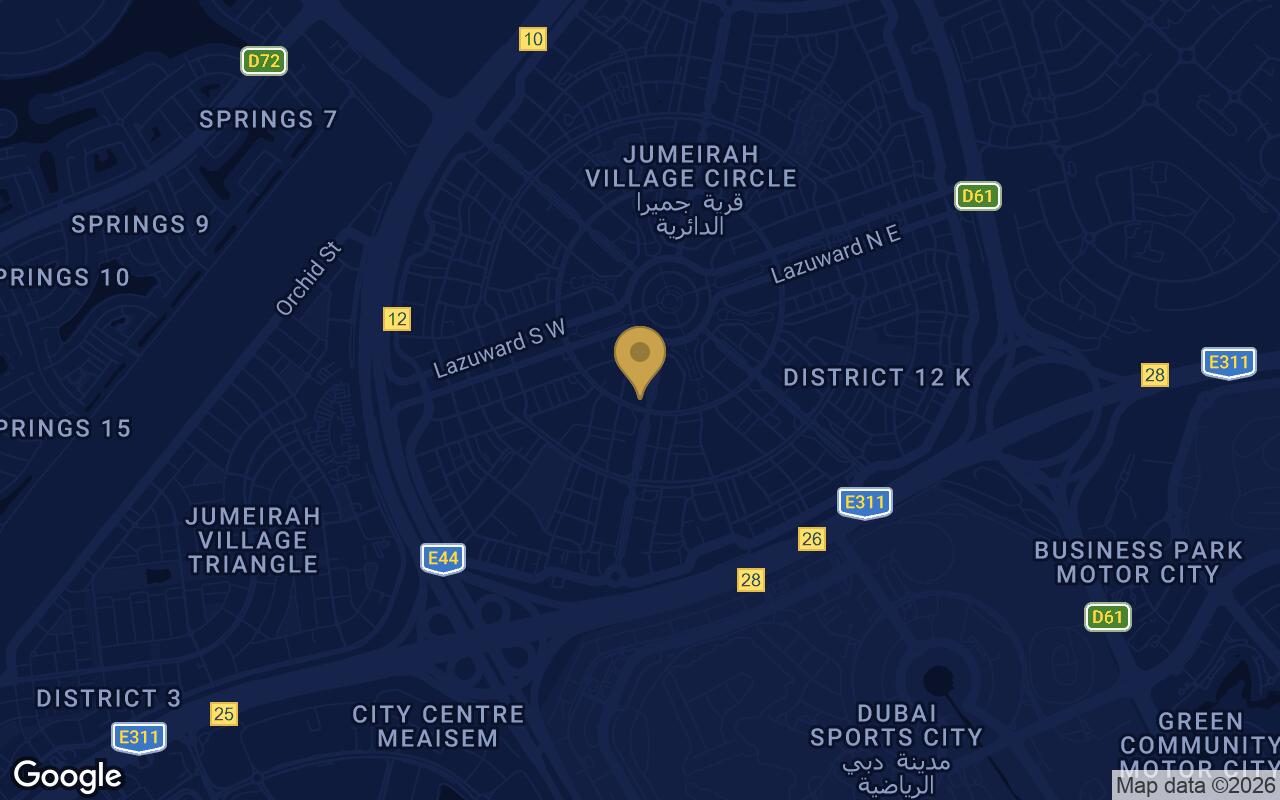 Map of Palatium Residence in JVC (Jumeirah Village Circle)