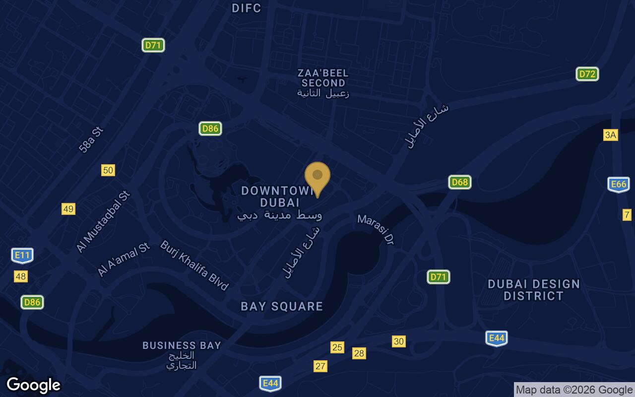 Map of Sofitel Residences in Downtown Dubai