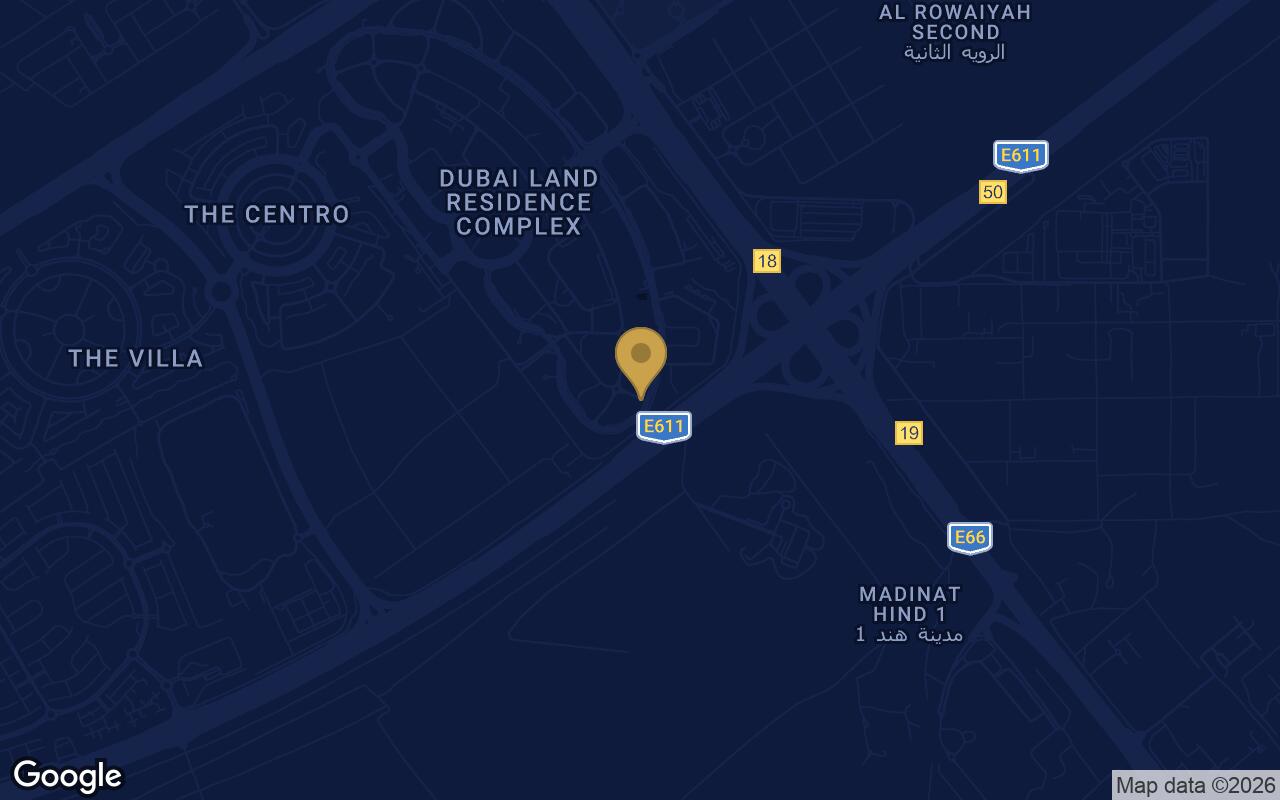 Map of Samana Avenue in Dubai Land Residence Complex