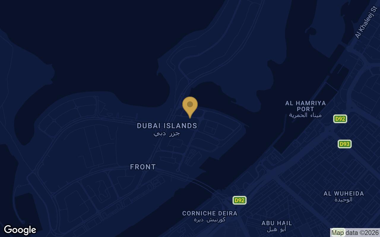 Map of Ocean Pearl in Dubai Islands