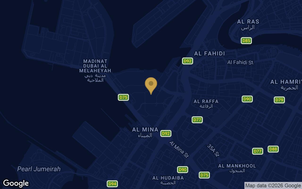 Map of Ocean Cove in Rashid Yachts and Marina