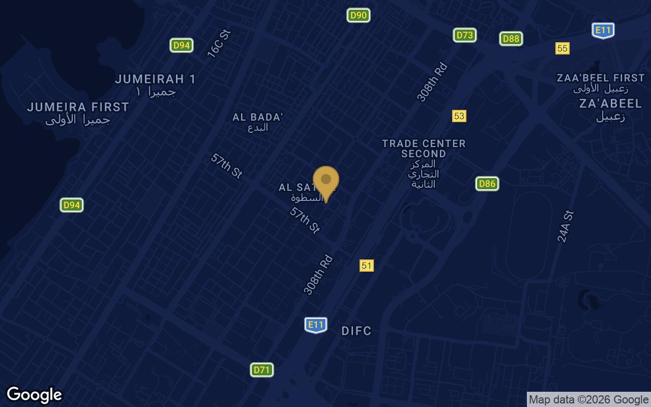 Map of Mayfair Gardens in Jumeirah Garden City