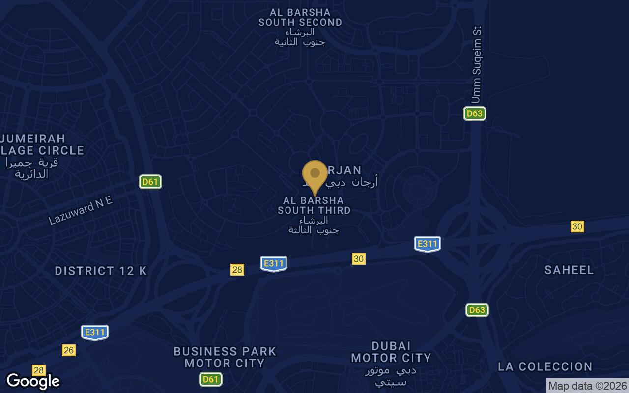 Map of Gharbi 1 Residences in Arjan