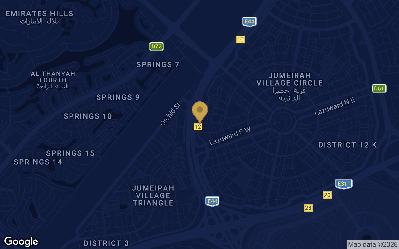 Map of One Sky Park in JVC (Jumeirah Village Circle)