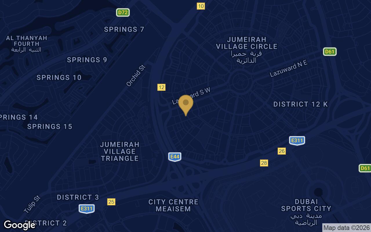 Map of I'Sola Bella in JVC (Jumeirah Village Circle)