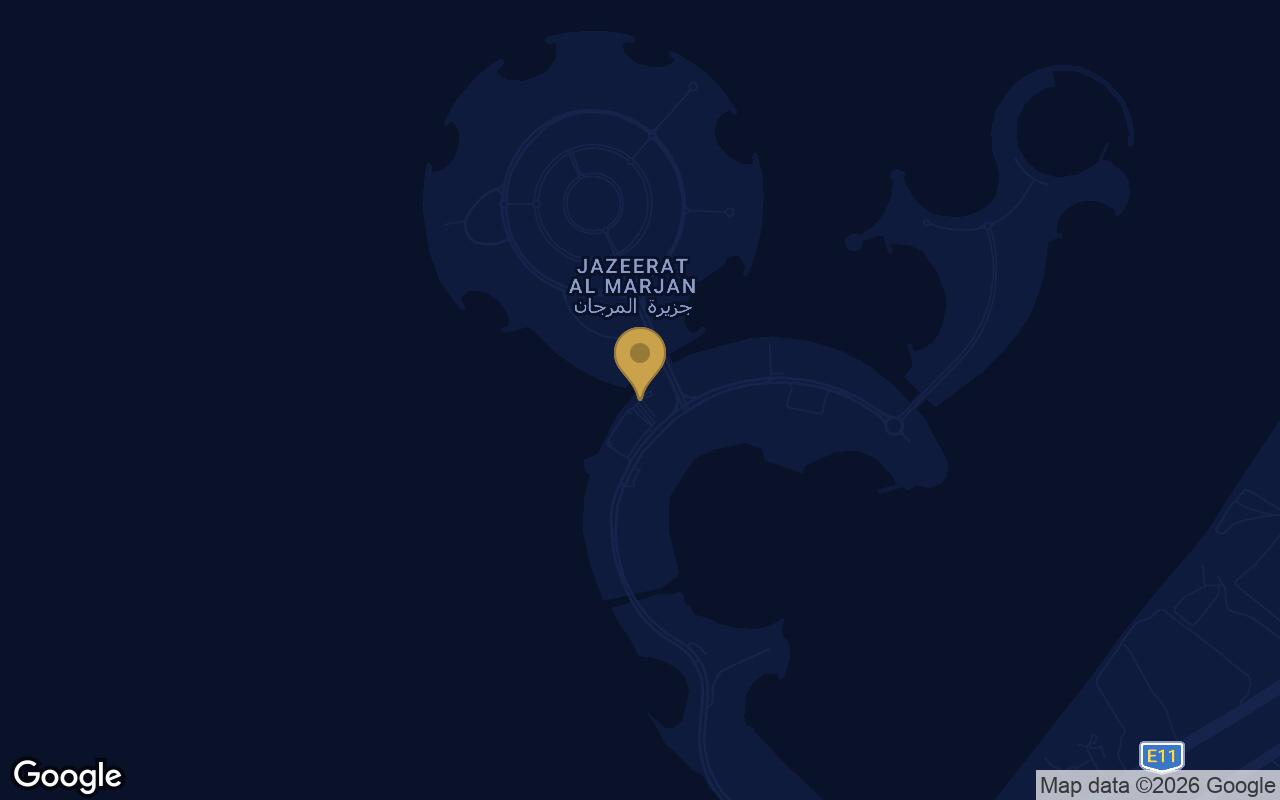Map of Playa Del Sol in Al Marjan Island