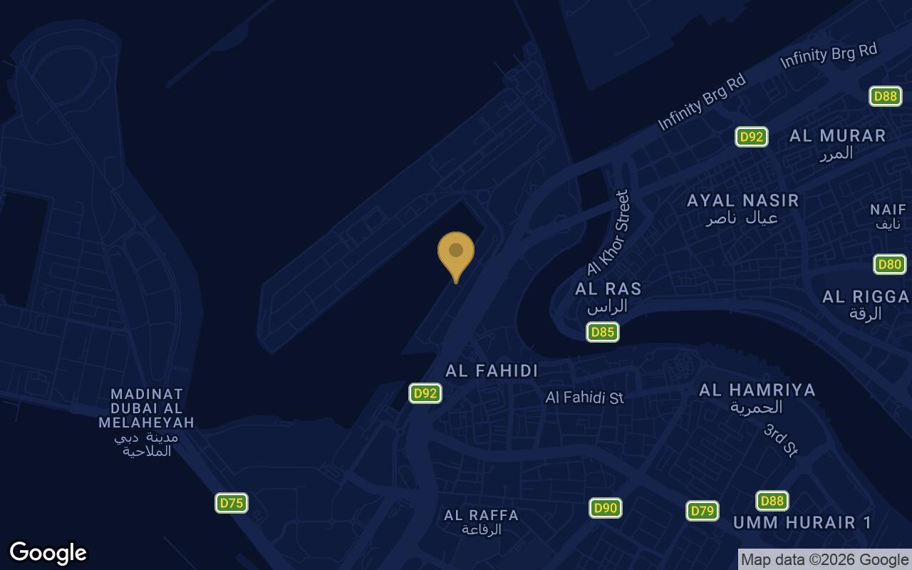 Map of Porto View in Mina Rashid