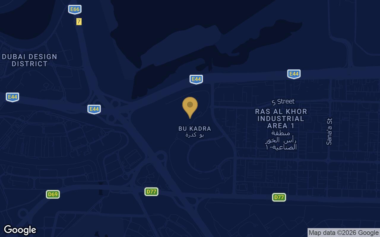 Map of Parkway in Nad Al Sheba (Meydan One)