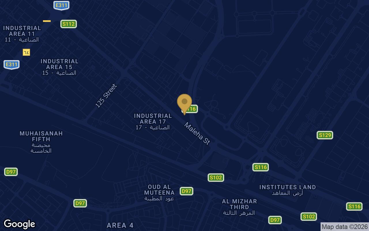 Map of Olfah in Muwaileh Commercial