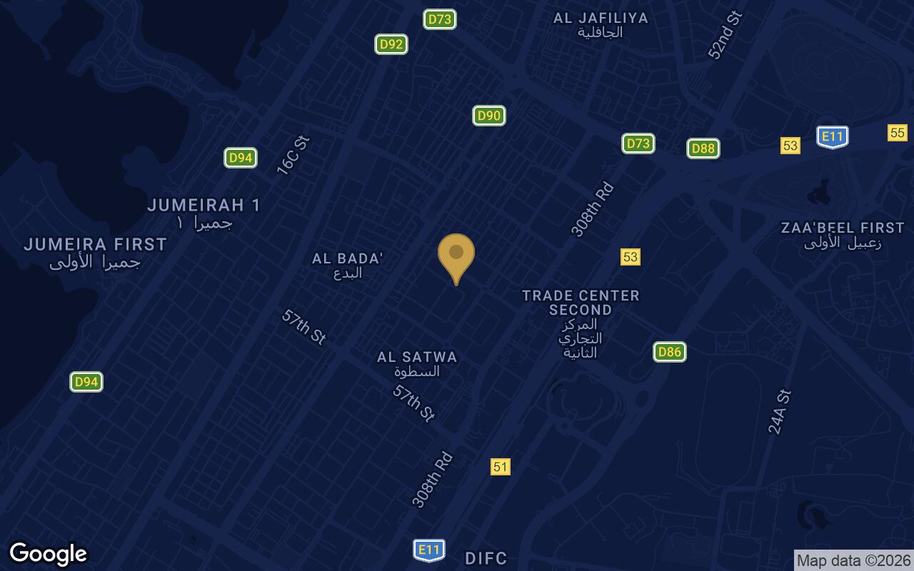 Map of Stamn One in Jumeirah Garden City