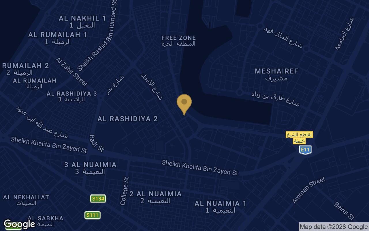 Map of Oasis Tower 3 in Al Rashidiya 1