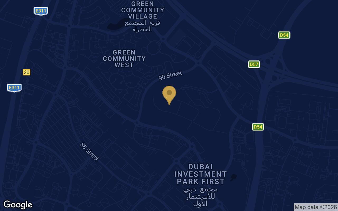Map of Verdana VII in Dubai Investment Park First