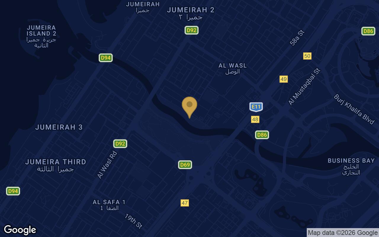 Map of Eden House The Park in Al Wasl