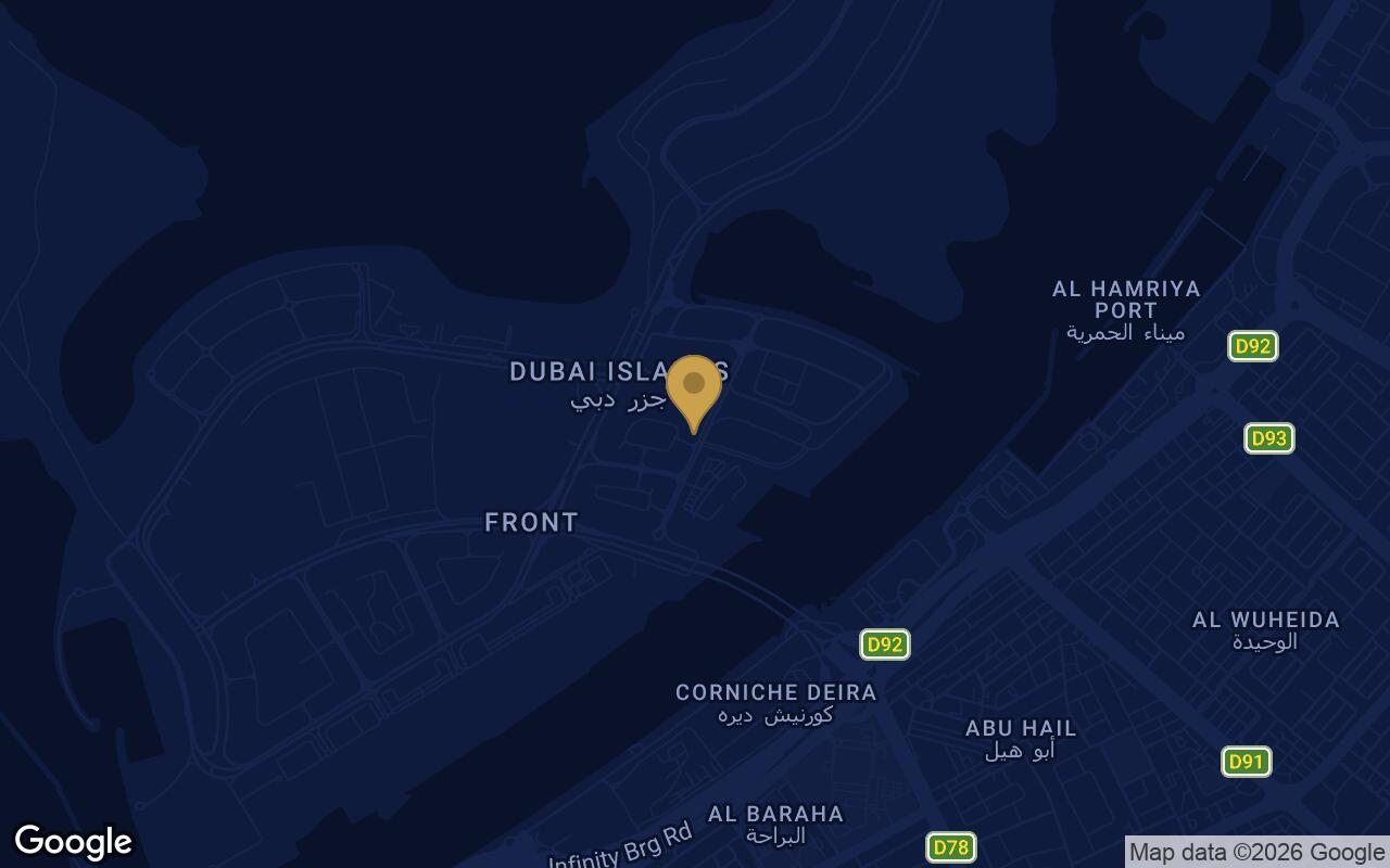 Map of Mackerel Tower in Dubai Islands