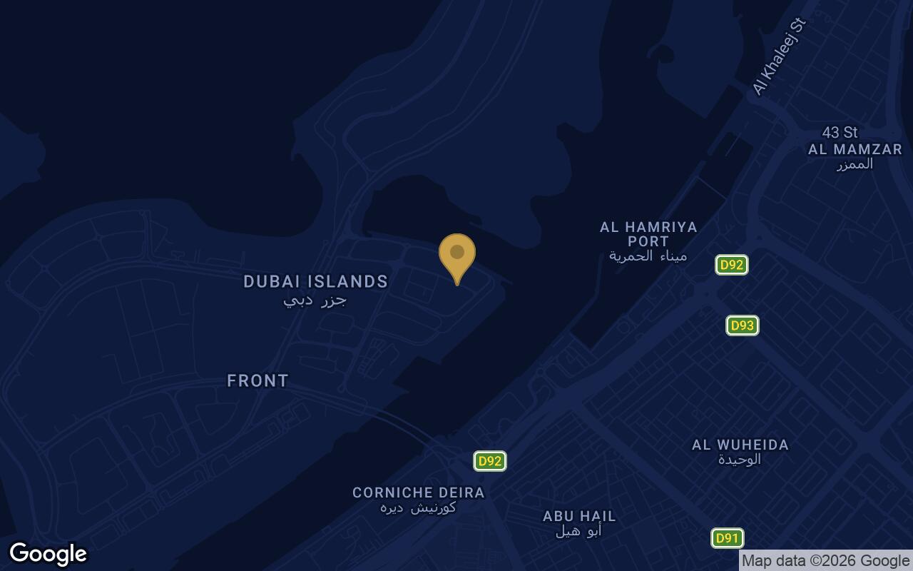 Map of Ocean Pearl 2 in Dubai Islands