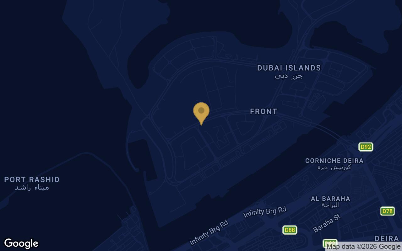 Map of Zephyra Residences in Dubai Islands