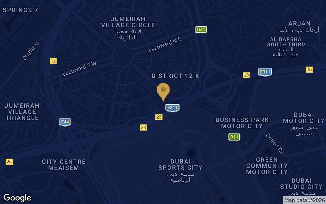 Map of Samana Waves Phase II in JVC (Jumeirah Village Circle)