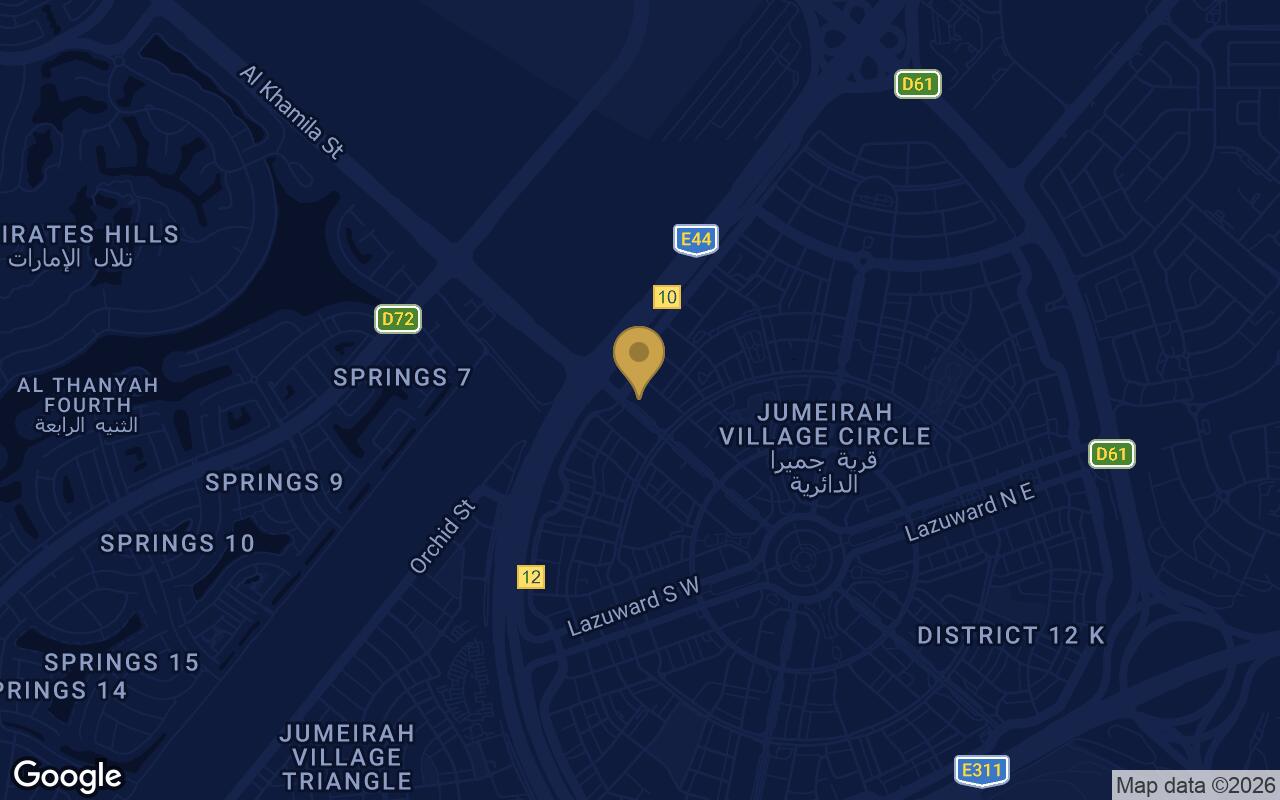 Map of Binghatti House in JVC (Jumeirah Village Circle)