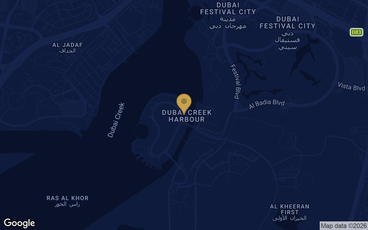 Map of Creek Waters 2 in Dubai Creek Harbour