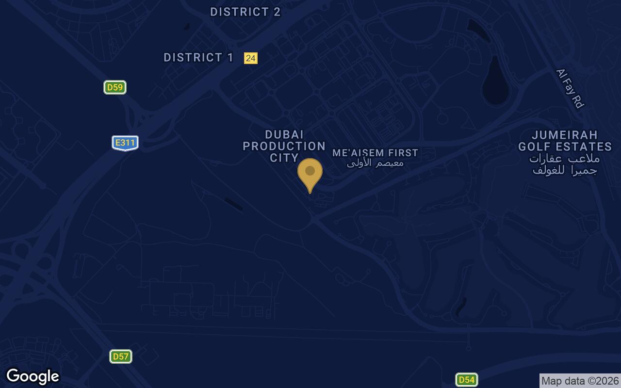Map of Jannat in Dubai Production City